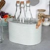 Home Styling Collection Butelių dėžė Metalinė Pilka 6 buteliams
