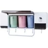 Toothbrush cup organiser toothpaste dispenser