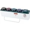 Toothbrush organiser cups toothpaste dispenser uv