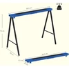 Darbiniai ožiai sulankstomi, iki 250 kg, juodi ir mėlyni, 99,5 × 50 × 76 cm, 2 vnt.