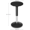 Songmics Darbo taburetė 60-85 cm juoda