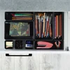 Storage Solutions Vilde Rašomojo stalo stalčių organizatorius juodas modulinis 8 vnt.