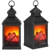 Dekoratyvinė LED žvakidė Springos CL0862 su liepsnos efektu, 10,5×10,5×22,5 cm