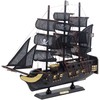 Lean Toys Dekoratyvinis Burinis Laivas Juodas Pearl 40x35 cm