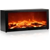Dekoratyvinis LED židinys, juodas, 39,5 × 12 × 17,5 cm
