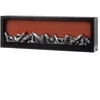 Dekoratyvinis LED židinys, juodas, 60 × 10 × 20 cm