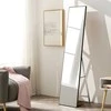 Didelis stovimas veidrodis su plonu juodu rėmu, ModernHome