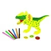 Lean Toys Dinozaurų projektorius su markeriais ir trafaretais