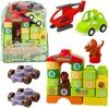Lean Toys Dinozaurų tematikos konstruktoriaus komplektas su 49 dalimis