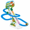 Lean Toys Dinozaurų trasa su judančiais laiptais ir šviesos efektais, 19,5 × 15 × 8,5 cm