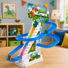 Lean Toys Dinozaurų trasa su judančiais laiptais ir šviesos efektais, 19,5 × 15 × 8,5 cm