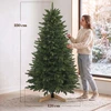 Dirbtinė kalėdinė eglutė Fraser eglės formos su mediniu stovu, žalia, 180 cm