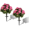 Dirbtinės pelargonijos rožinės 2 vnt.