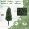 HOMCOM dirbtinis kiparisas, 2 vnt., su žemės smaigaliu, 100 cm, plastikas, dirbtinis augalas, dirbtinis medis, kaip tikras dekoras biurui, svetainei, miegamajam, sodui