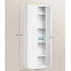 Songmics Dokumentų spinta 40 x 60 x 180 cm matinė balta