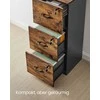 Songmics Dokumentų spintelė su 3 užrakinamais stalčiais 40x41x103 cm