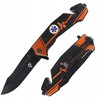 Dominator Uc Dominator Urban Combat Sulankstomas peilis 2-83 Gelbėjimo su langų daužikliu, ašmenys 9,6 cm, oranžinis/juodas