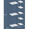 SONGMICS atvira spinta su drabužių strypais 43 x 124 x 182 cm Taupe