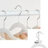 Songmics Drabužių pakabų rinkinys 30 baltos spalvos