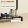 HOMCOM drabužių kabyklos stovas su drabužių kabyklos strypu, batų lentyna, apsauga nuo apvirtimo, ąžuolas