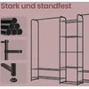 Songmics Drabužių stovas iš plieno su lentynomis 29 x 182,4 x 158,4 cm