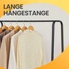 Songmics Vasagle Drabužių stovas su 6 kabliukais juodmedžio juoda matinė juoda