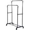 Vilde Drabužių Stovas Metalinis Juodas 110x45x152 cm - Garderobas - Kabo Stovas