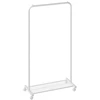 Songmics Drabužių stovas su ratukais ir lentyna, baltas, 40,6 x 74 x 158,3 cm
