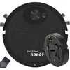 Dulkių siurblys-šluota robotas su dvejomis šluotelėmis, 17.5 cm, juodas