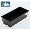 Duonos kepimo forma su granitine danga, juoda, 26 × 11,5 × 7 cm