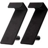 Verk Orion Durų kabliai metaliniai juodi 3x5x8 cm 2 vnt.