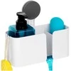Bathroom Solutions Dušo Lentynė 21x9x19 cm - Baltos Plastiko Lentynėlės