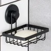 Bathroom Solutions Dušo lentyna juodo metalo su siurbtuku 13,5x10,5x11,5 cm