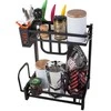 Dviaukštis virtuvės stovelis su prieskonių laikikliu