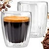 Termo stiklinės espresso kavai 120 ml 2 vnt - Modernus dizainas