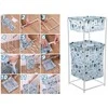Laundry basket double shelf linen clothes basket