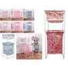 Laundry basket double shelf linen clothes basket