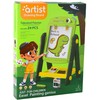 Lean Toys Dvipusė magnetinė lenta vaikams su stoveliu, 49x34x26 cm, žalia