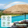 Dvipusis sodo skėtis su 144 LED lemputėmis, rudas ir juodas, 457,2 × 274,3 × 253 cm