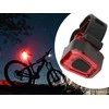 Dviračio galinis žibintas 14 LED, juodas, USB įkrovimas