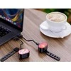 Verk Group Dviračio LED žibintai priekiniai ir galiniai USB įkraunami