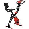 Homcom Treniruoklis "2-in-1" su 8 reguliuojamais magnetinio pasipriešinimo lygiais ir 1 pora tempimo gumų 107x52x110 cm