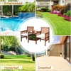 Dvivietė sofa ir kavos staliukas 3 vnt.