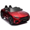 Dvivietis vaikiškas elektromobilis Lean Cars Mercedes AMG SL63, raudonas