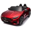 Dvivietis vaikiškas elektromobilis Lean Cars Mercedes AMG SL63, raudonas