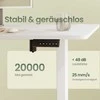 Songmics Elektrinis aukščio reguliuojamas rašomasis stalas 120,1 x 60 cm