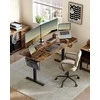 Songmics Elektrinis aukščio reguliuojamas rašomasis stalas 70 x 160 x (72-120) cm