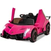 Elektrinis automobilis Lamborghini rožinis
