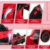 Elektrinis automobilis raudonas