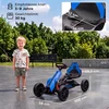Elektrinis gokartas su 2 greičio režimais ir EVA ratais, mėlynas, 100 × 58 × 58,5 cm
